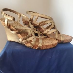 Gold Wedges size 9